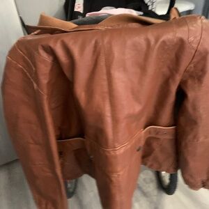 Women’s leather coat